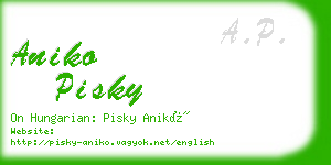 aniko pisky business card